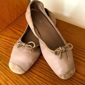 Leather Ballet inspired flats, US size 7.5
